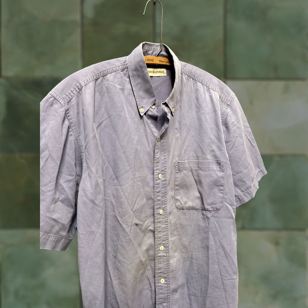 Banana Republic VINTAGE Banana Republic Polo Shirt Large Purple Cotton 90’s Sun Faded Size US L / EU 52-54 / 3 - 1 Thumbnail