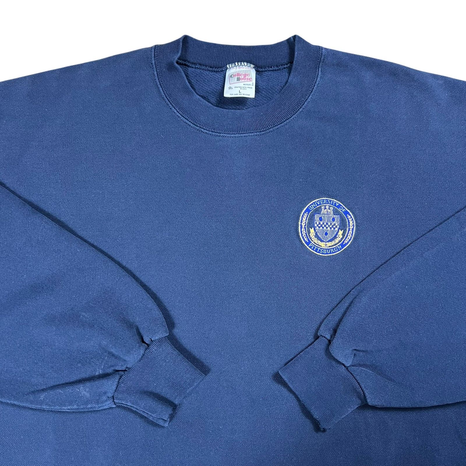 Vintage 1990s University of Pittsburgh Seal Pitt Panthers crewneck Size US L / EU 52-54 / 3 - 2 Thumbnail