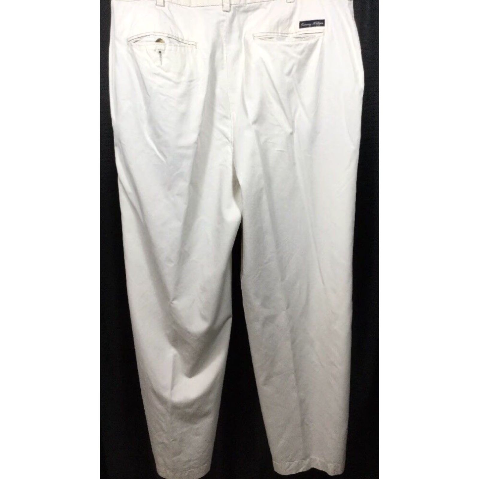Tommy Hilfiger Tommy Hilfiger Pleated Dress Pants Mens 36x30 Beige Lyocell Blend Size US 36 / EU 52 - 3 Thumbnail