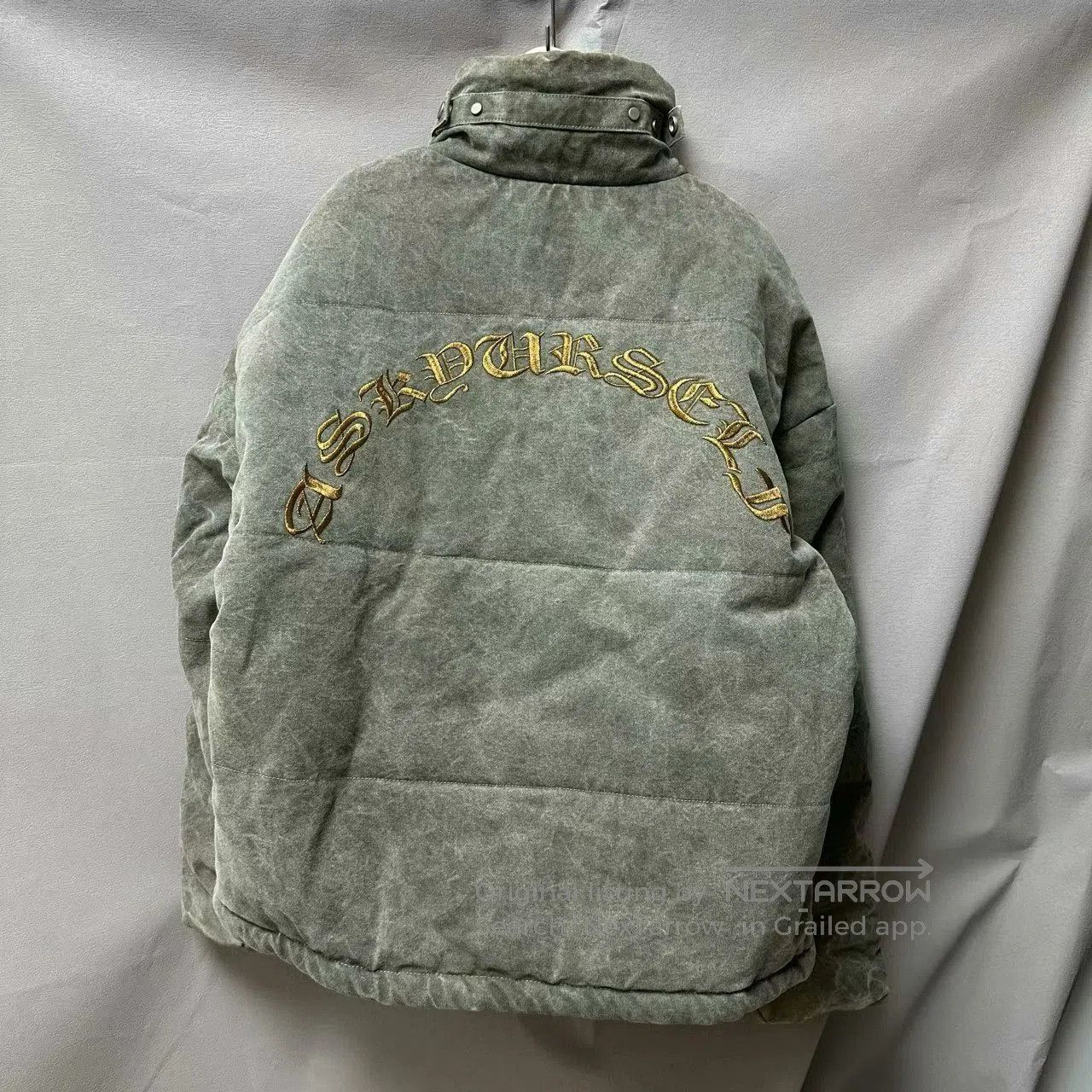 Moncler Genius askyurself puffer embroidered cotton jacket. Size US S / EU 44-46 / 1 - 4 Thumbnail