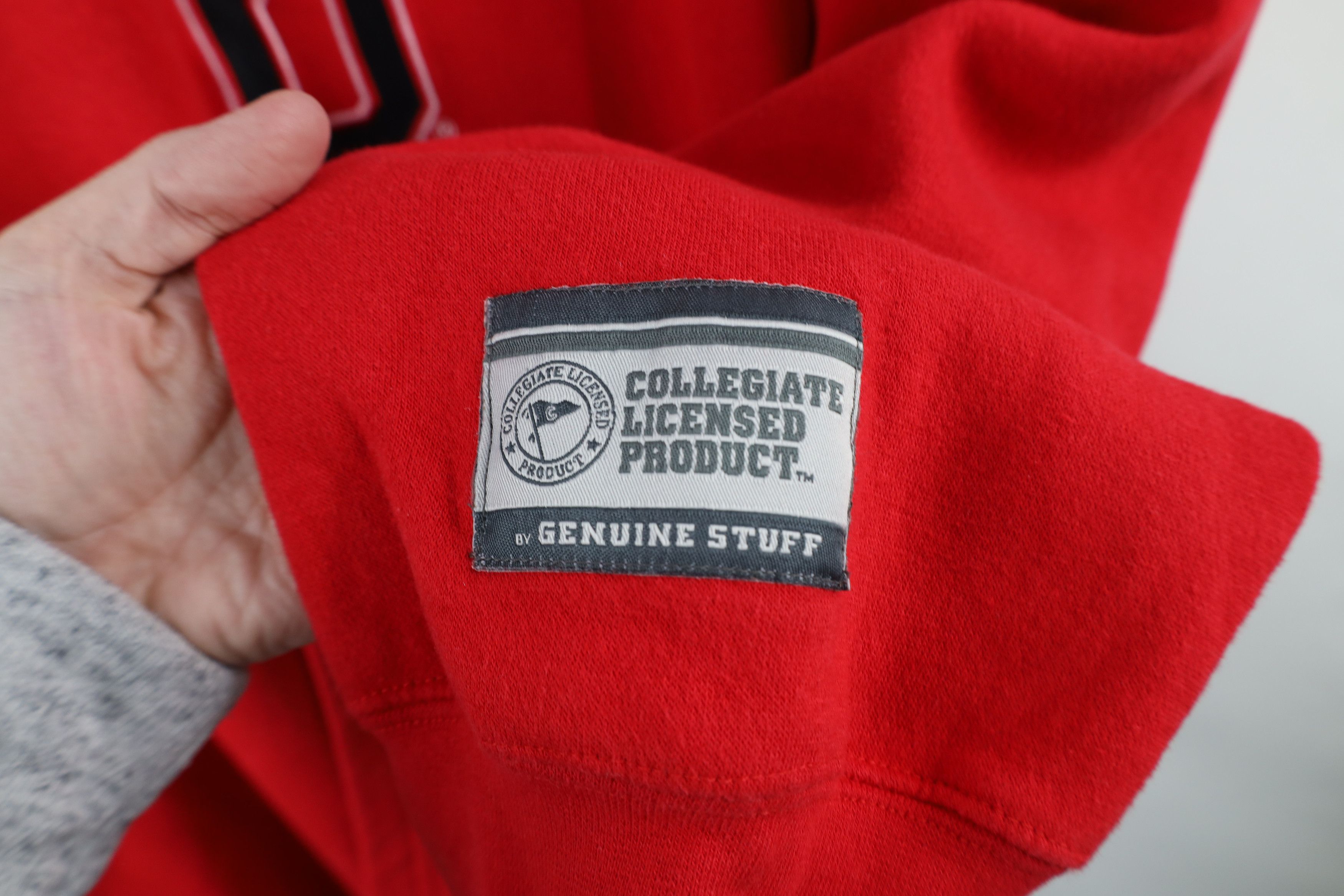 Vintage Vintage 90s Fit Ohio State University Hoodie Sweatshirt Red Size US XL / EU 56 / 4 - 4 Thumbnail