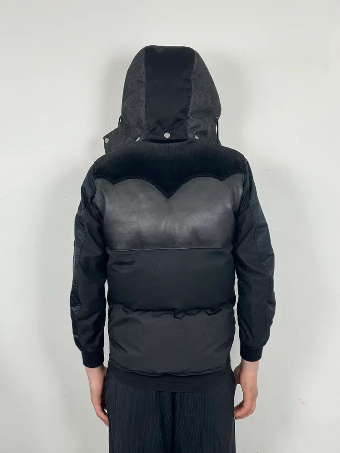 Comme des Garcons AW2013 Comme des Garçons Ganryu Black Leather Hooded Puffer Nylon Jacket Size US S / EU 44-46 / 1 - 5 Thumbnail