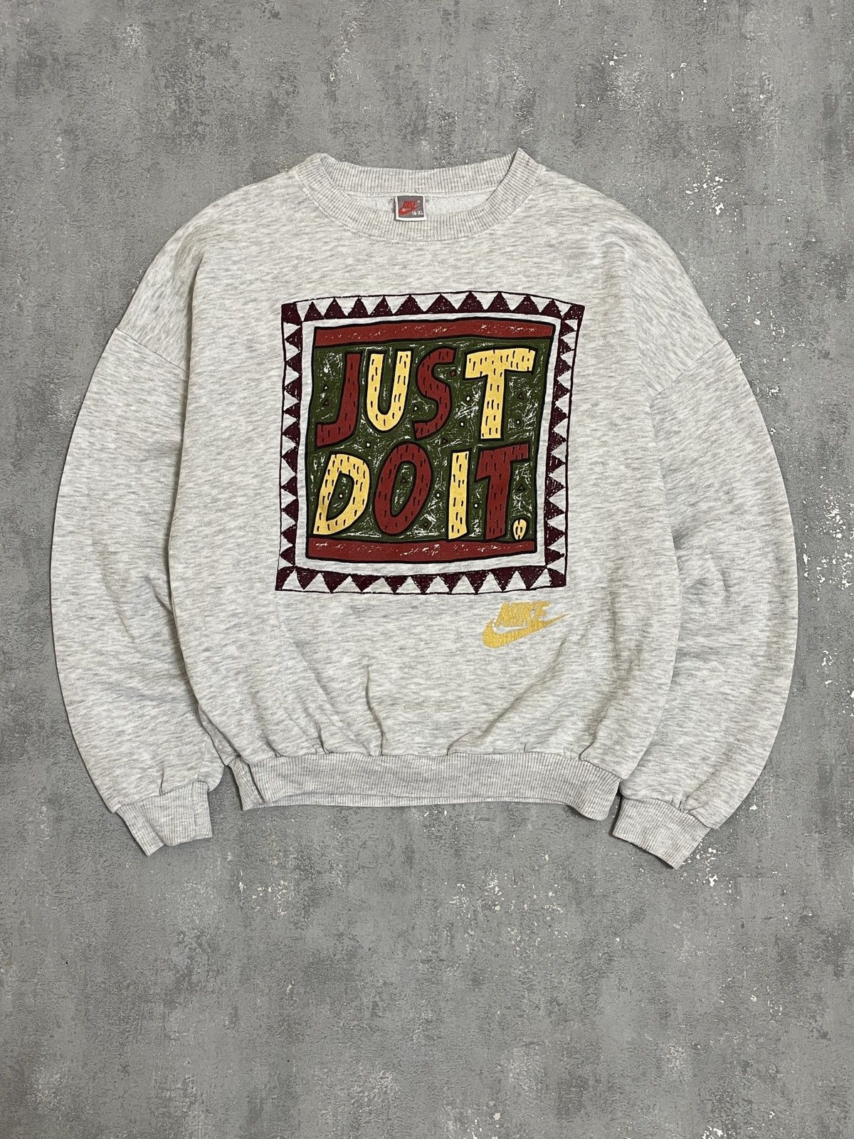 Nike Vintage Nike Sweatshirt 90s Just Do It Size S-M Size US S / EU 44-46 / 1 - 1 Thumbnail