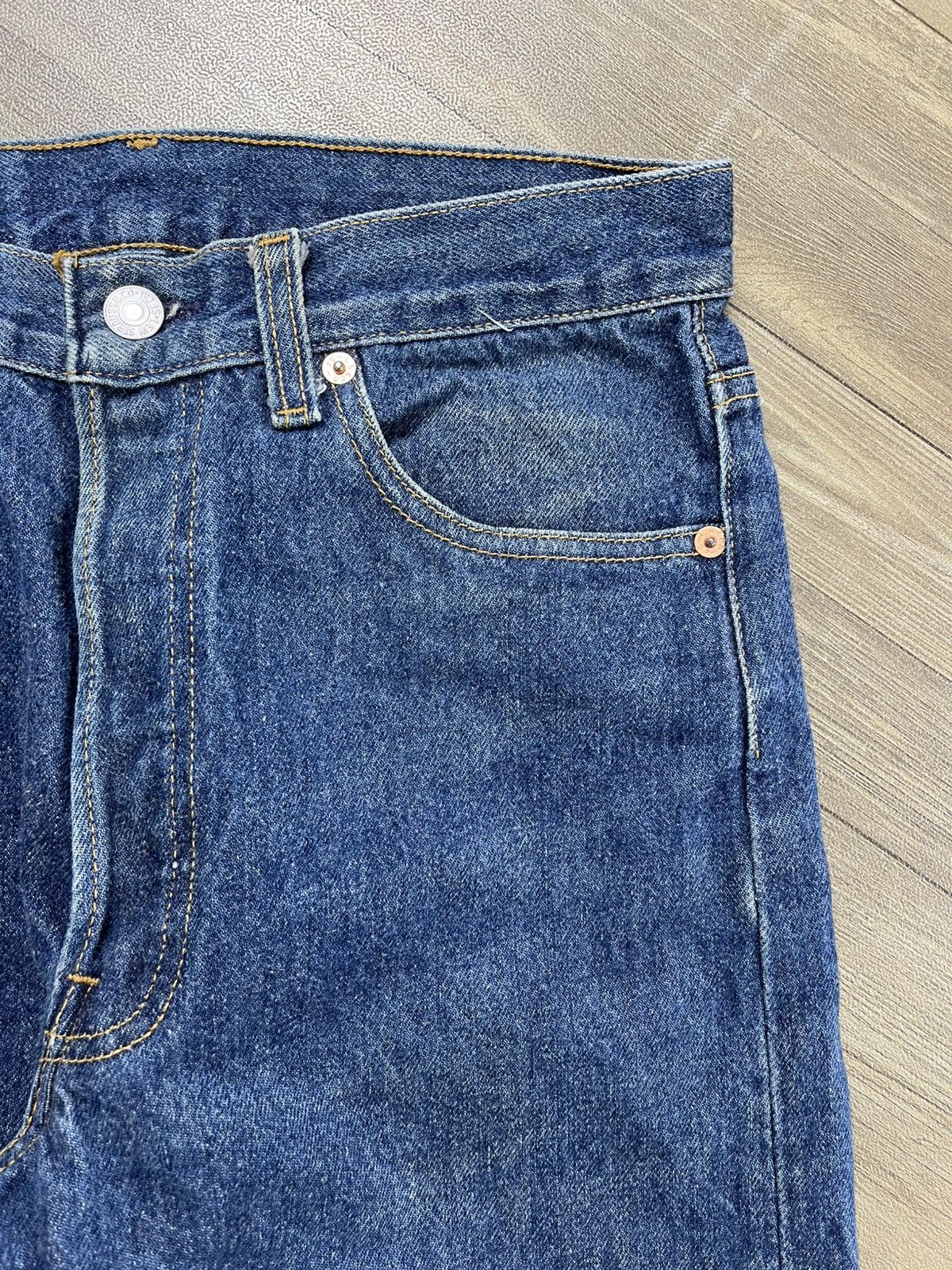 Levi's Vintage Clothing 🇺🇸1990s Vintage Levis 501XX LVC 30x36 Straight Leg Blue Jeans Size US 30 / EU 46 - 7 Thumbnail