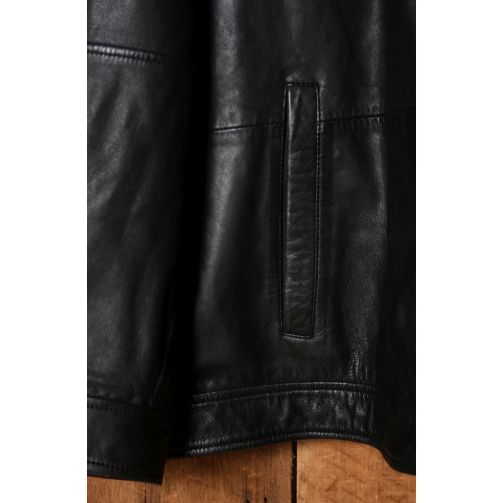 Vintage PAUL FREDRICK Buttery Soft Black Leather Jacket Sz. 3XL Jacket Mens Bomber Zip Leather Black 3XL Size US XXL / EU 58 / 5 - 3 Thumbnail