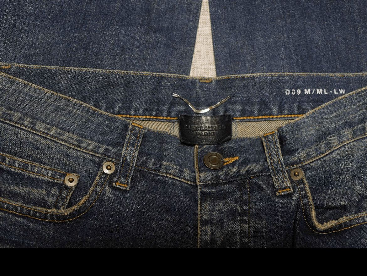 Saint Laurent Paris Saint Laurent Paris 15SS D09 Bell Bottom Denim Size US 29 - 4 Thumbnail