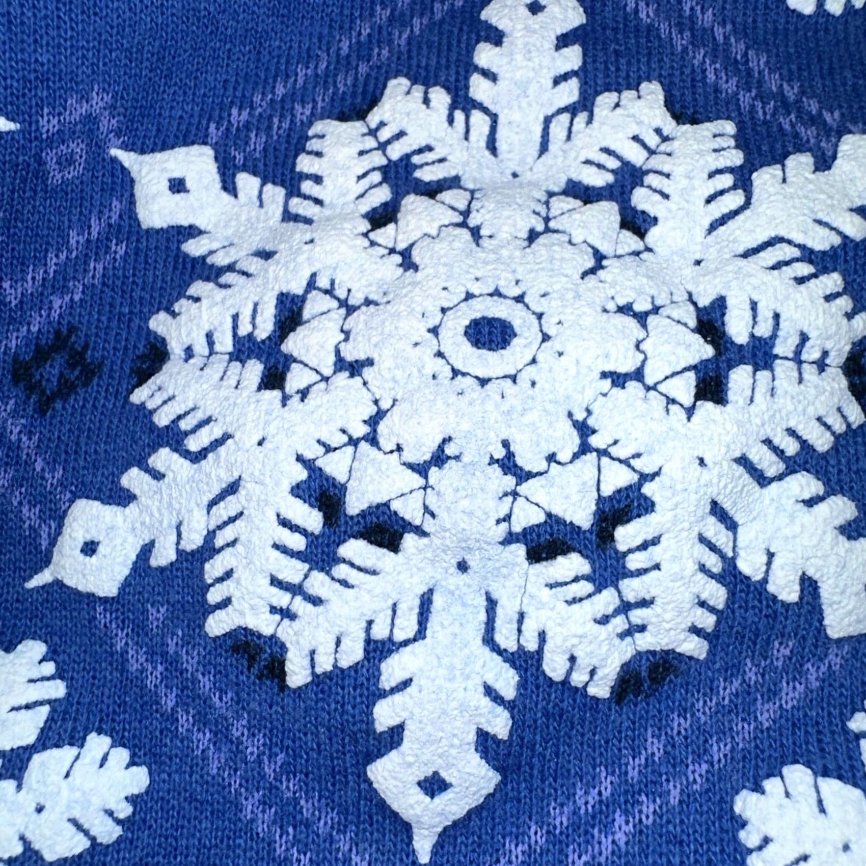Hanes VINTAGE Hanes Women Sweatshirt Crew Neck Blue 80’s Alaska Snowflakes Bear Pullover M US Made Womens Size M / US 6-8 / IT 42-44 - 4 Thumbnail