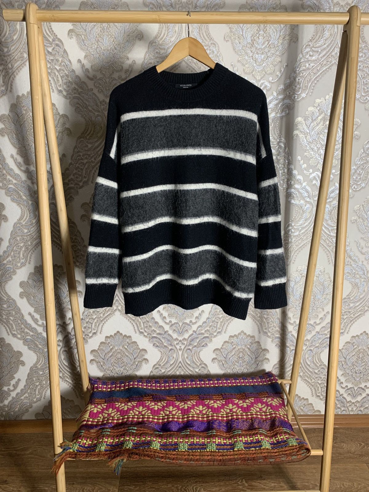 Allsaints VINTAGE ALLSAINTS DESIGNER SWEATER KNIT WOOL JAPAN STYLE Y2K Size US M / EU 48-50 / 2 - 1 Thumbnail