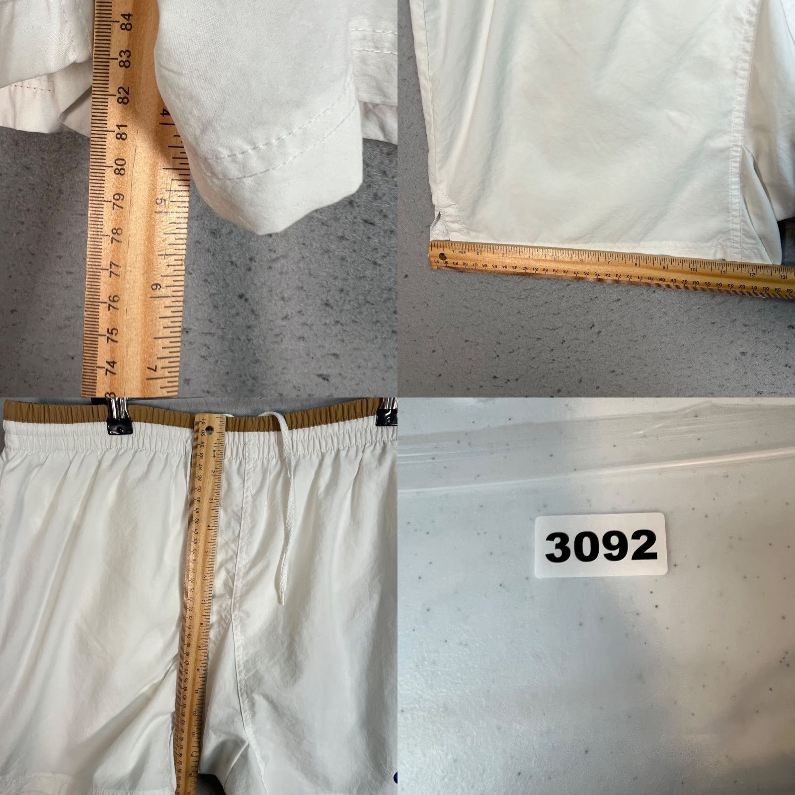 Nike Nike Premier Mens Size Medium White Athletic Shorts With Tan Trim Size 32" / US 10 / IT 46 - 8 Thumbnail