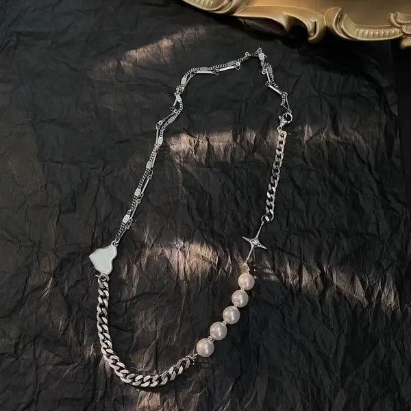 Japanese Brand × Vintage Multi Pattern Cross Style Necklace 50cm Size ONE SIZE - 1 Thumbnail