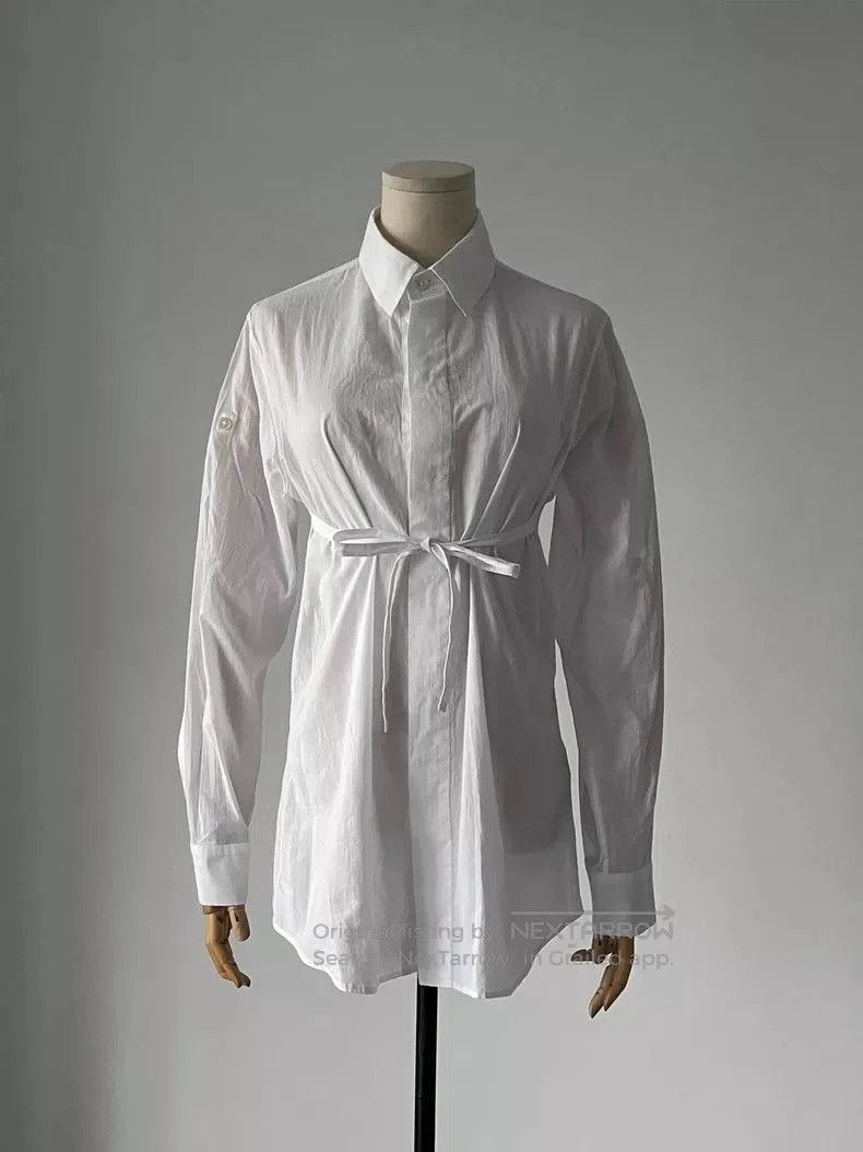 Ann Demeulemeester White Shirt with Unique Sleeve Design. Size US S / EU 44-46 / 1 - 3 Thumbnail