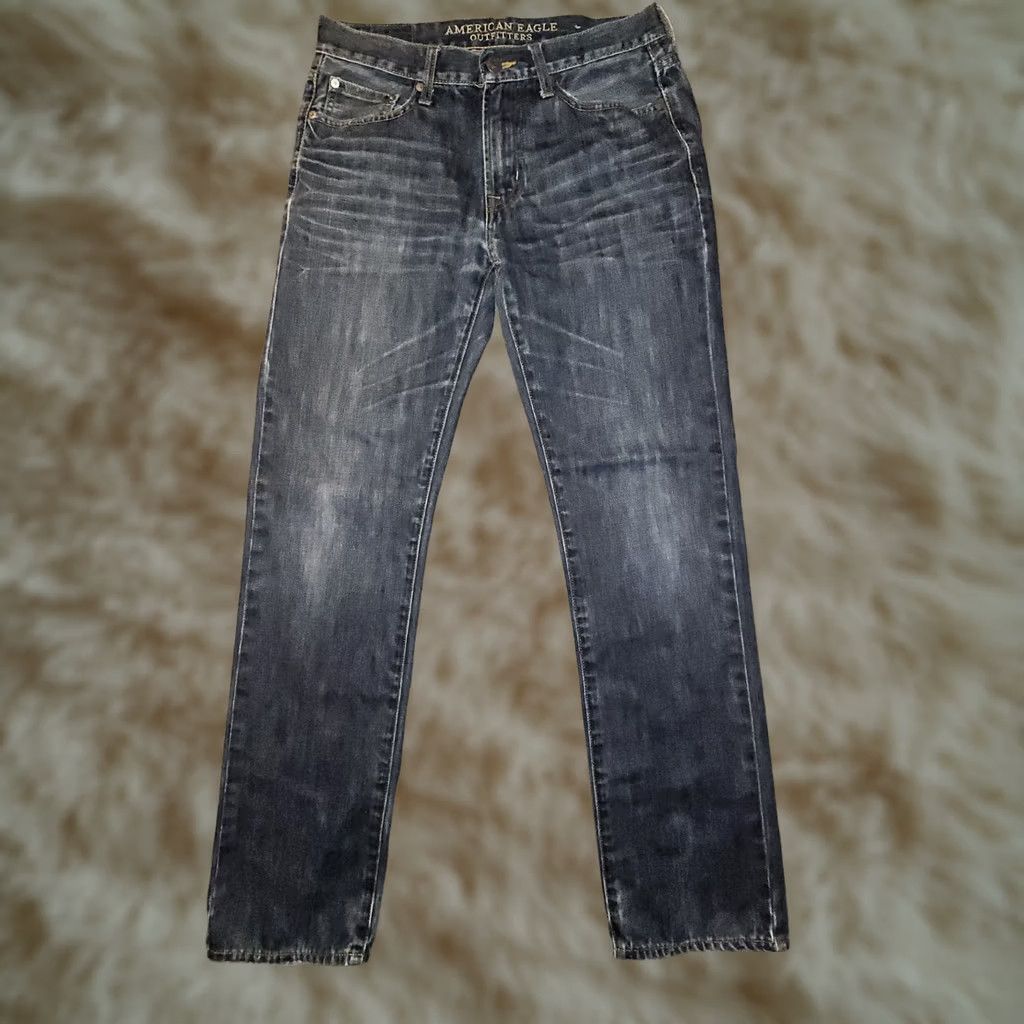 American Eagle Outfitters VINTAGE American Eagle Outfitters Original Straight Jeans Men 30x32 Blue Denim Distressed Preppy Regular Size US 30 / EU 46 - 1 Thumbnail