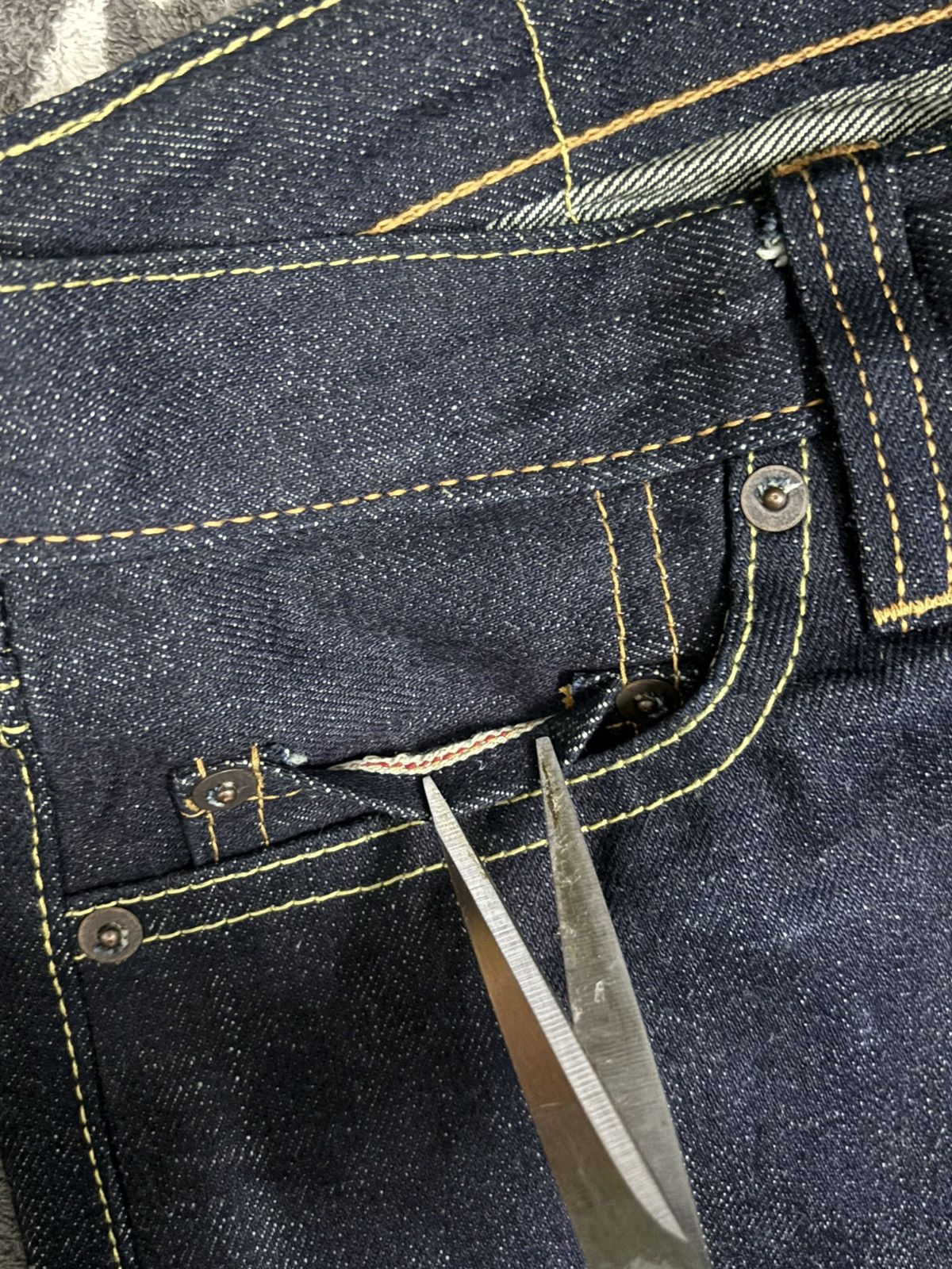 Tornado Mart Vintage Japanese Brand Jelado 15oz Raw Indigo Flare Jeans Size US 30 / EU 46 - 4 Thumbnail