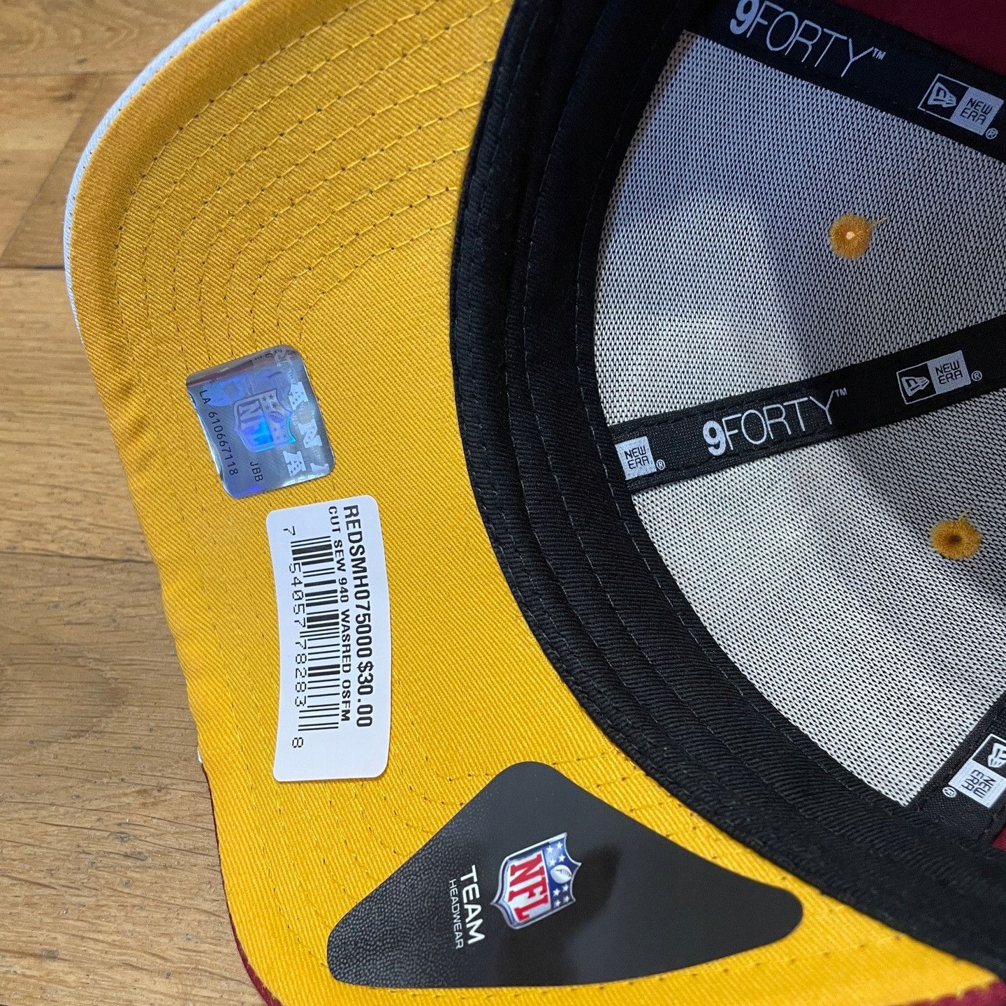 NFL × New Era New Era Washington Redskins One Size Logo Cap - New - Tags Size ONE SIZE - 2 Thumbnail