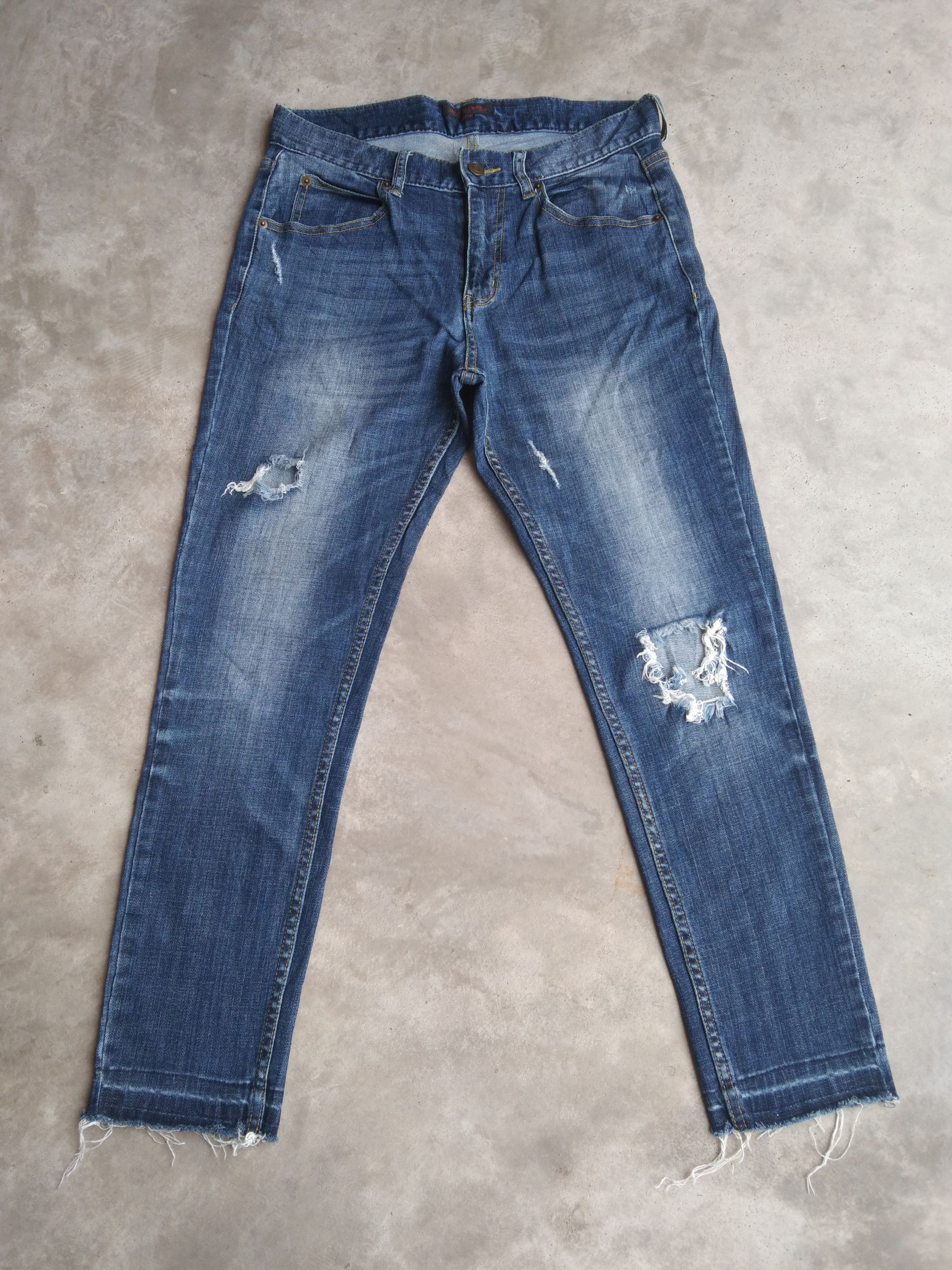 Japanese Brand Vintage Japanese Anti Ballistic Distressed Jeans 30x28 Size US 30 / EU 46 - 1 Thumbnail