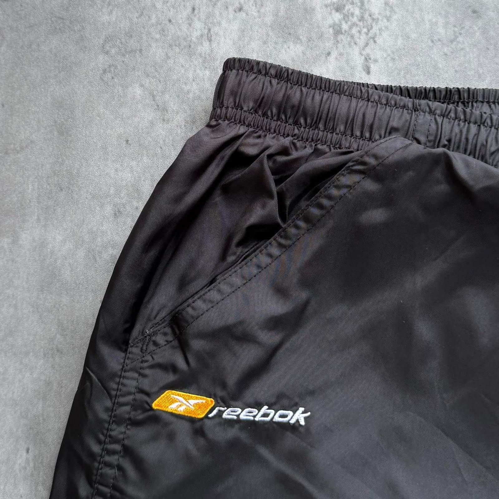 Japanese Brand × Reebok × Vintage Vintage Y2K Baggy Reebok Skater Grunge Cyber Tech Sweatpants Size US 36 / EU 52 - 2 Thumbnail