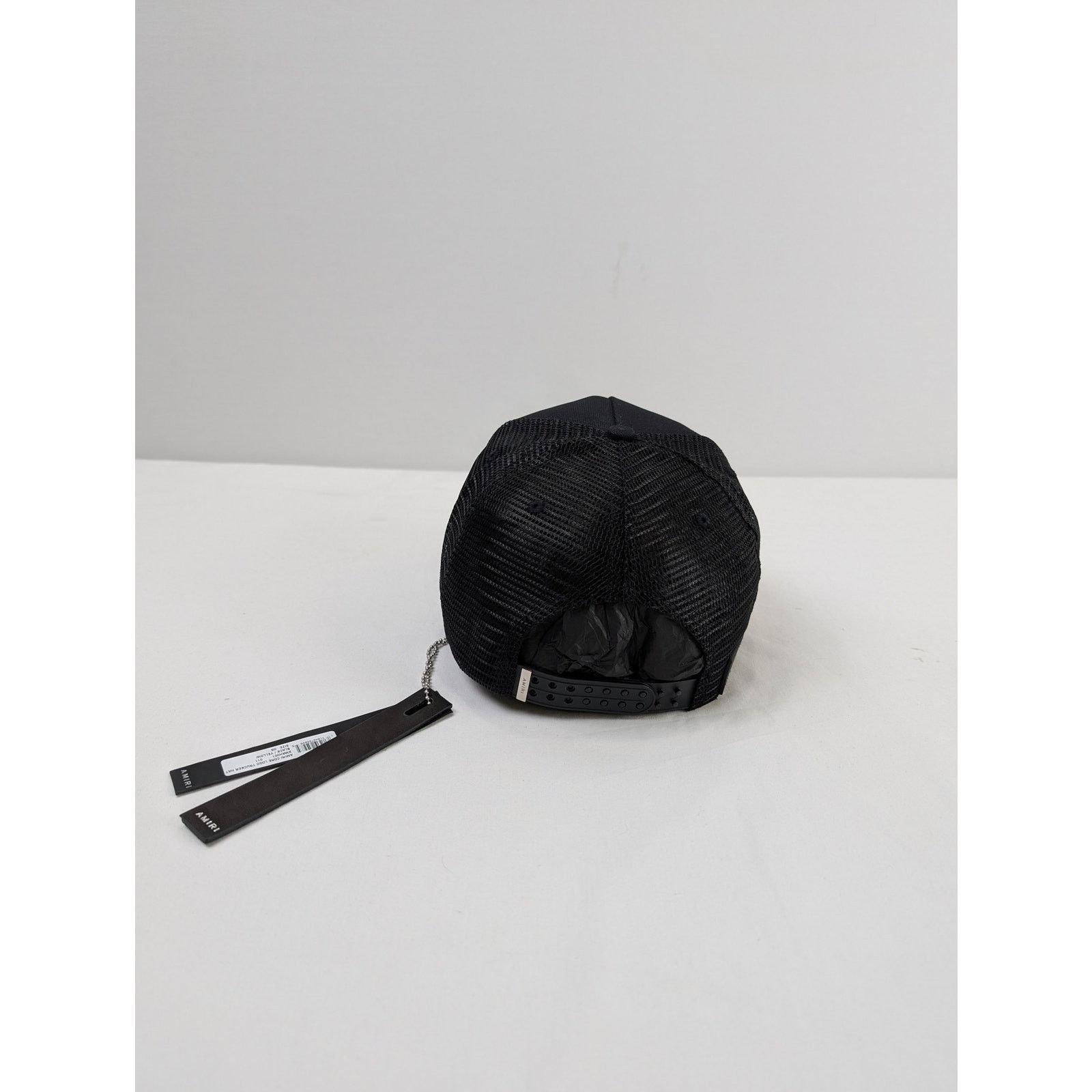 Amiri o1rshd1 Q:4 / Core Logo Trucker Cap / Hat in Black/Yellow Size ONE SIZE - 6 Thumbnail