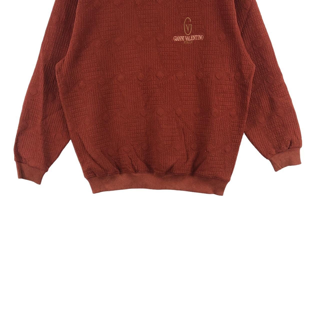 Other Vintage GIANNI VALENTINO ITALY Embossed Sweatshirt Sweater Size M / US 6-8 / IT 42-44 - 4 Thumbnail