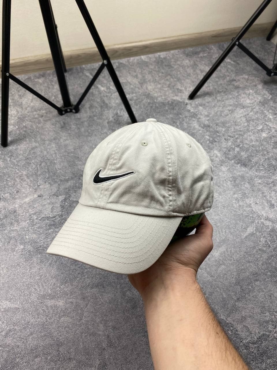 Nike × Vintage Mens Vintage Nike Cap big logo streetwear y2k rare drill Size ONE SIZE - 1 Thumbnail