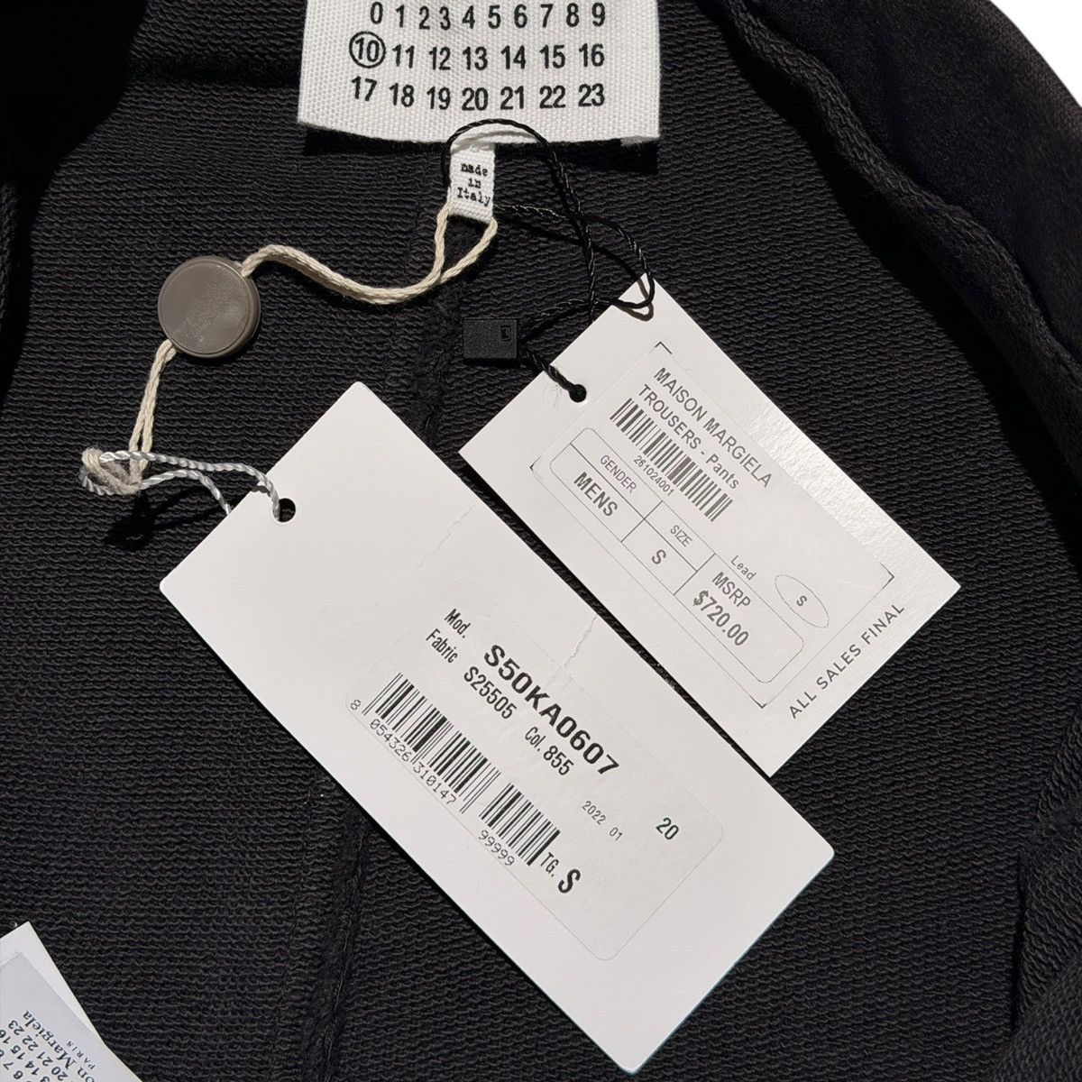 Maison Margiela adjustable waist heavyweight sweatpant Size US 34 / EU 50 - 2 Thumbnail