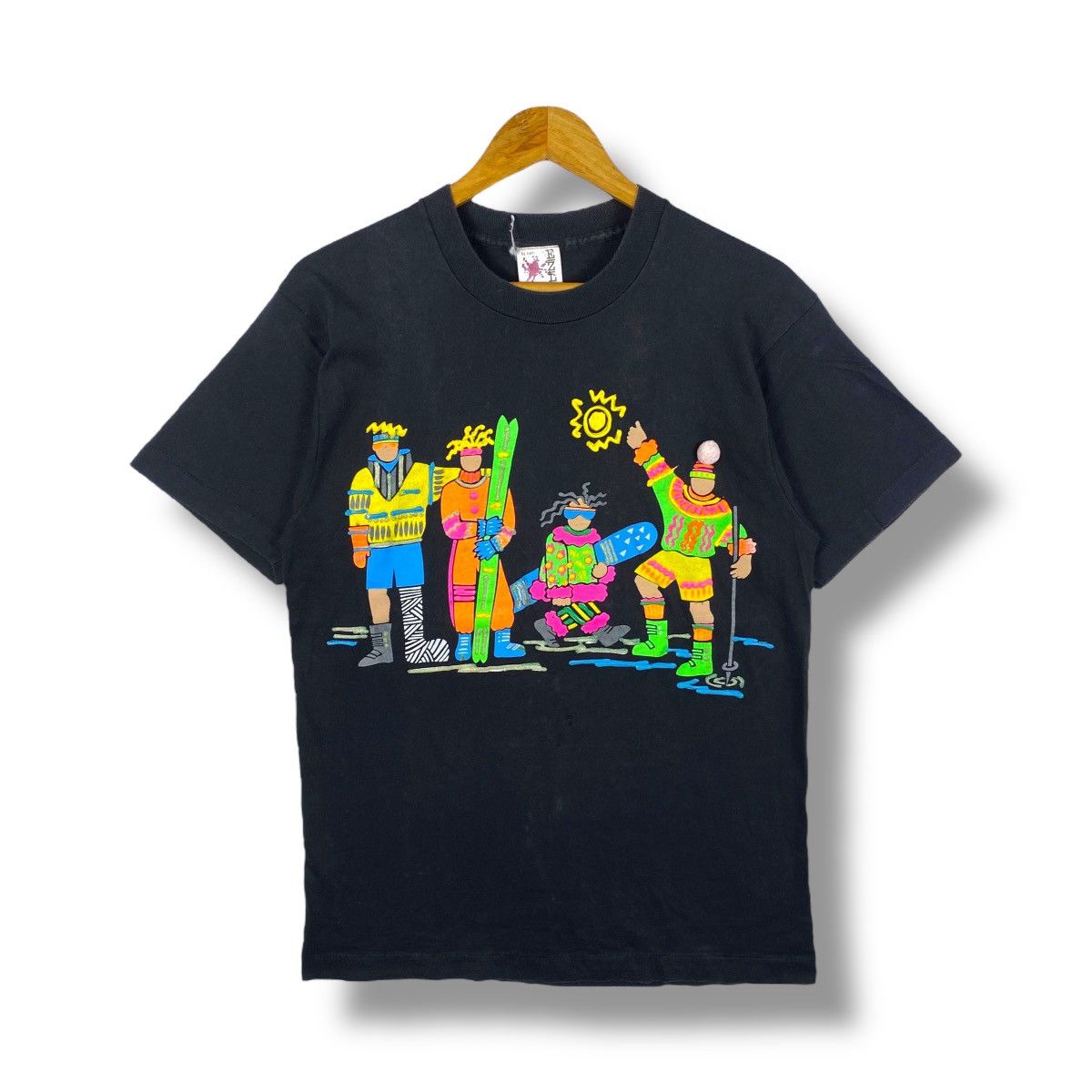 Vintage Vintage 90's EZL By Marcy'N Me Winter Season Graphic Tee Size US M / EU 48-50 / 2 - 1 Thumbnail