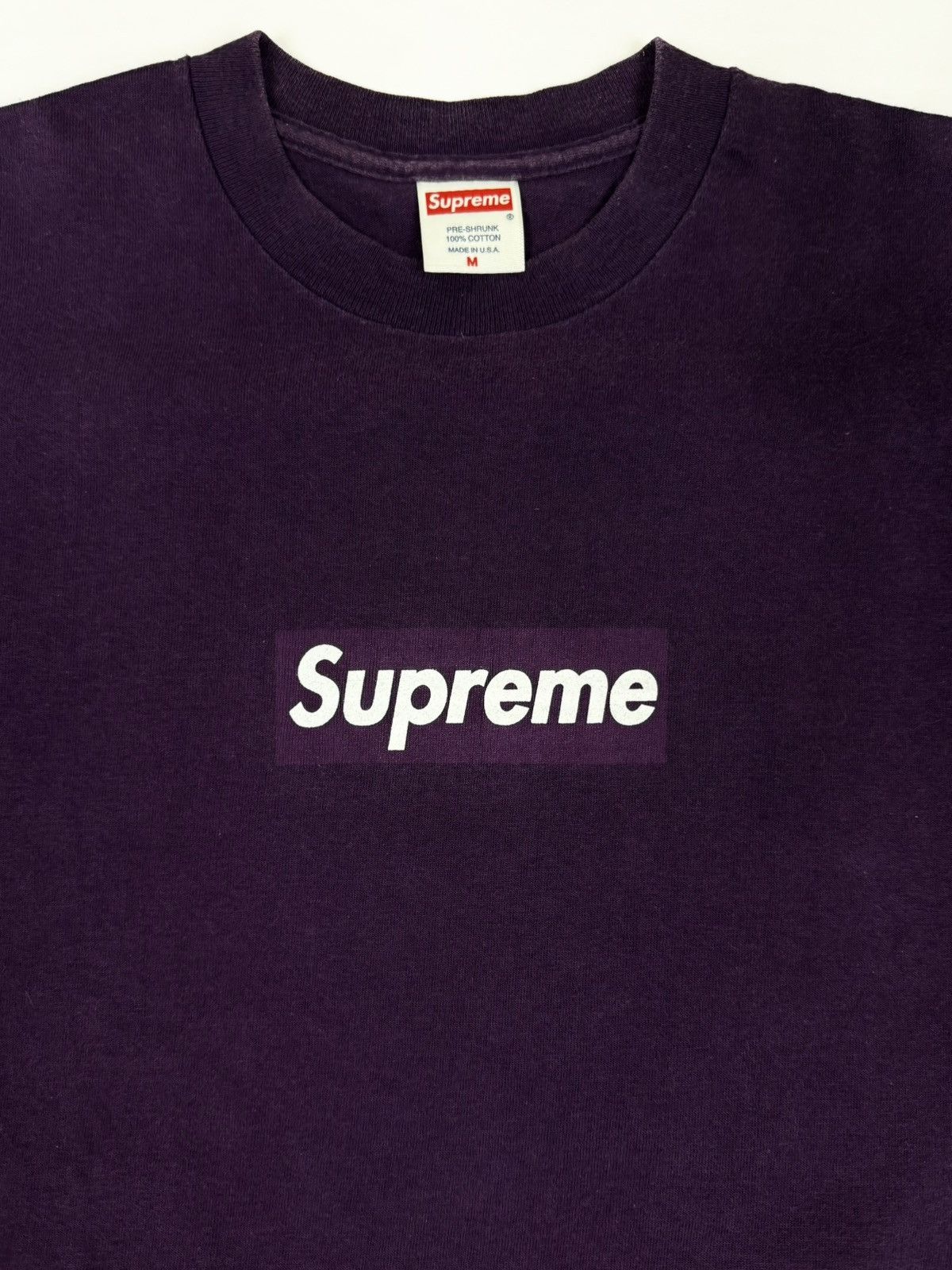 Supreme Supreme Purple Box Logo Tee 2001 Size US M / EU 48-50 / 2 - 1 Thumbnail