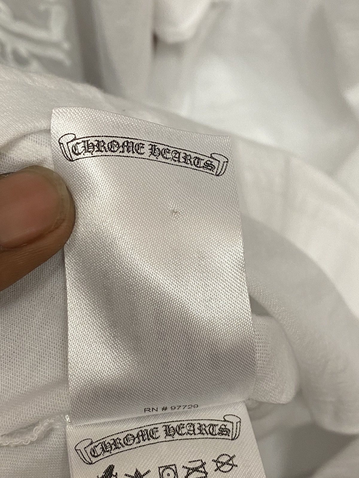 Chrome Hearts Chrome Hearts Script Neck Logo Triple White Longsleeve Size US L / EU 52-54 / 3 - 9 Thumbnail