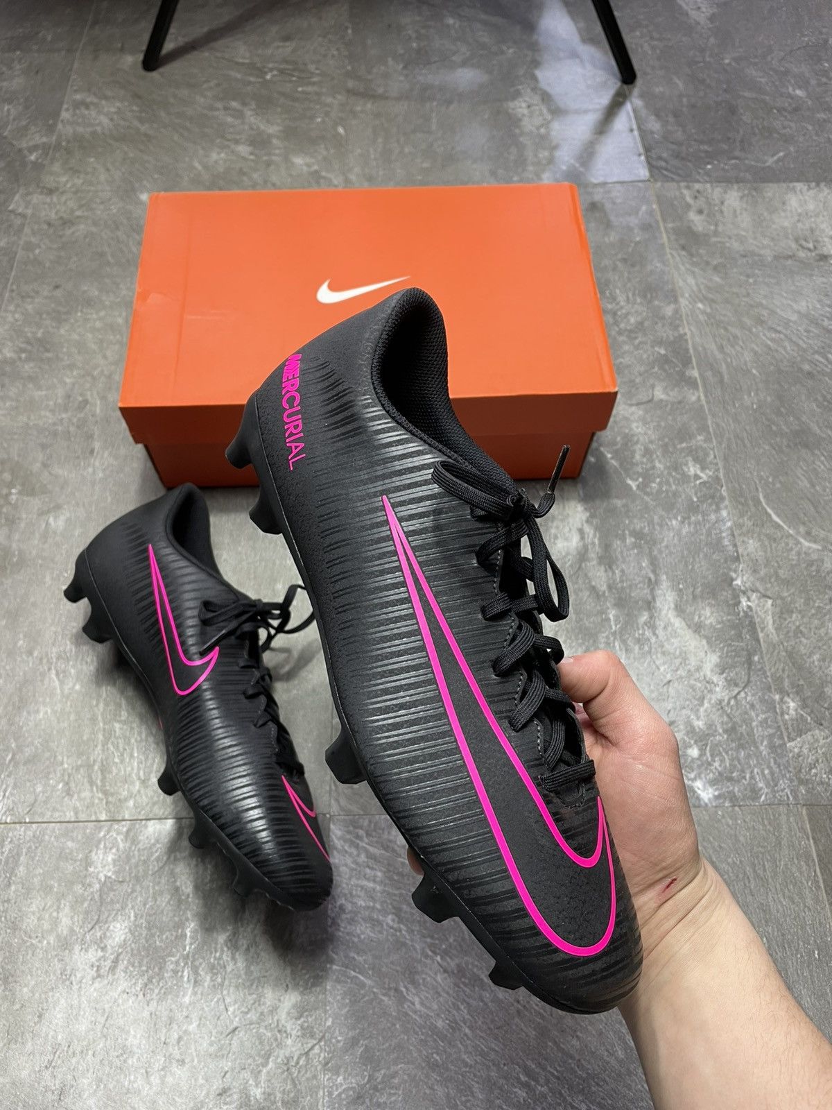 Nike New Nike Mercurial Vortex III FG Soccer Cleats Black Pink Size US 11 / EU 44 - 11 Thumbnail