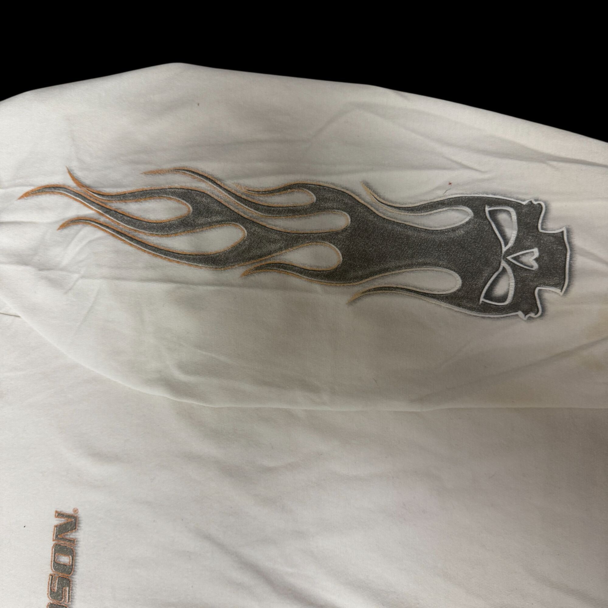 Harley Davidson H-D COWBOYS Alamo City TEXAS Motorcycle Flaming SKULL Biker Size US XXL / EU 58 / 5 - 13 Thumbnail