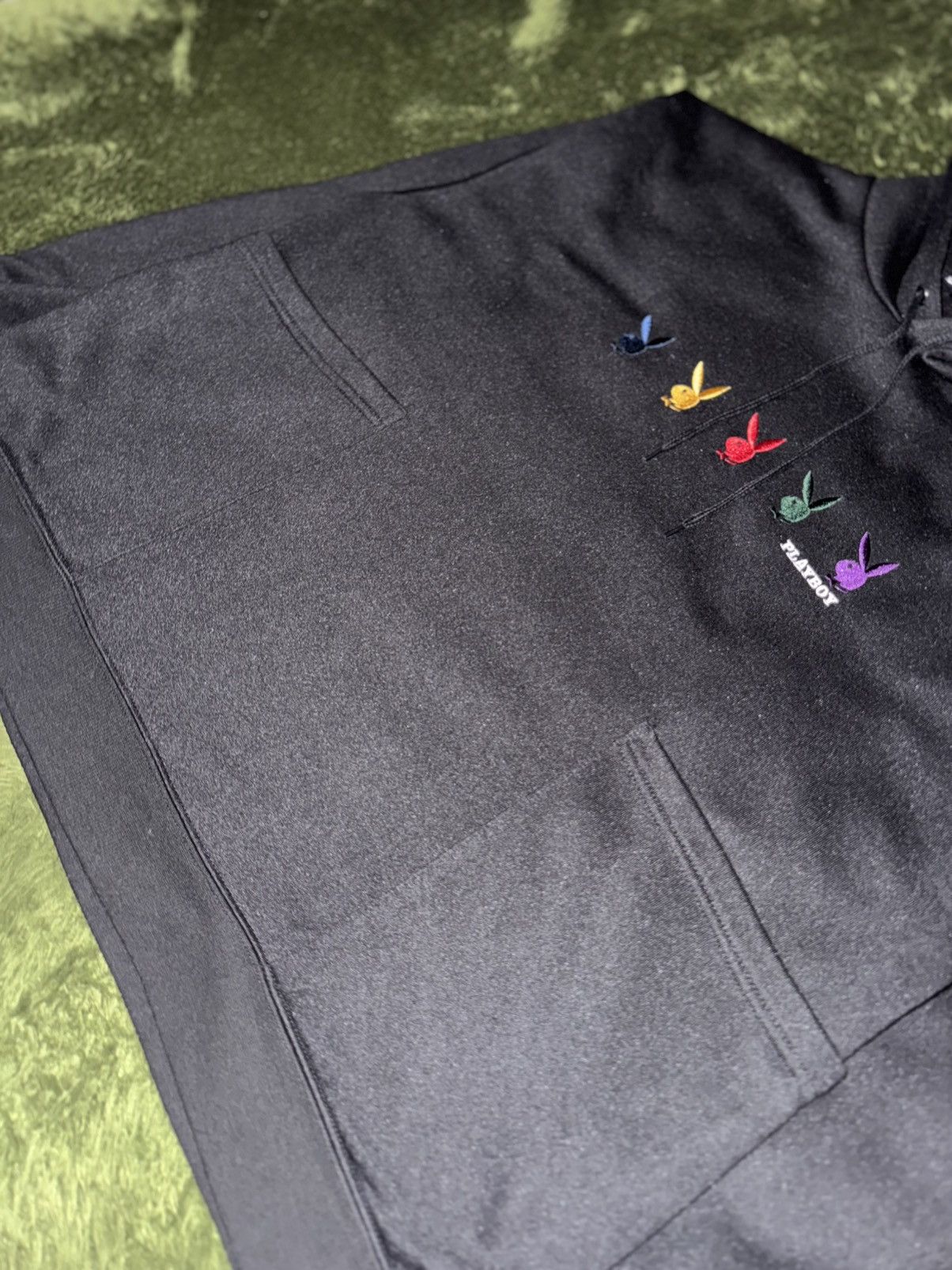 Playboy [XL] 00s VTG PLAYBOY Japan Embroidered Hoodie Size US XL / EU 56 / 4 - 4 Thumbnail