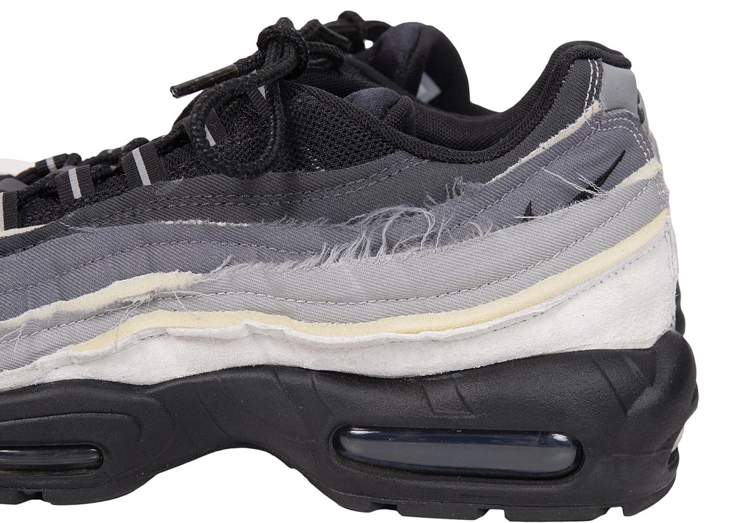 Comme des Garcons Homme Plus Nike Air Max 95 Sneakers in Gray and Black Size 28 Size US 12 / EU 45 - 7 Thumbnail