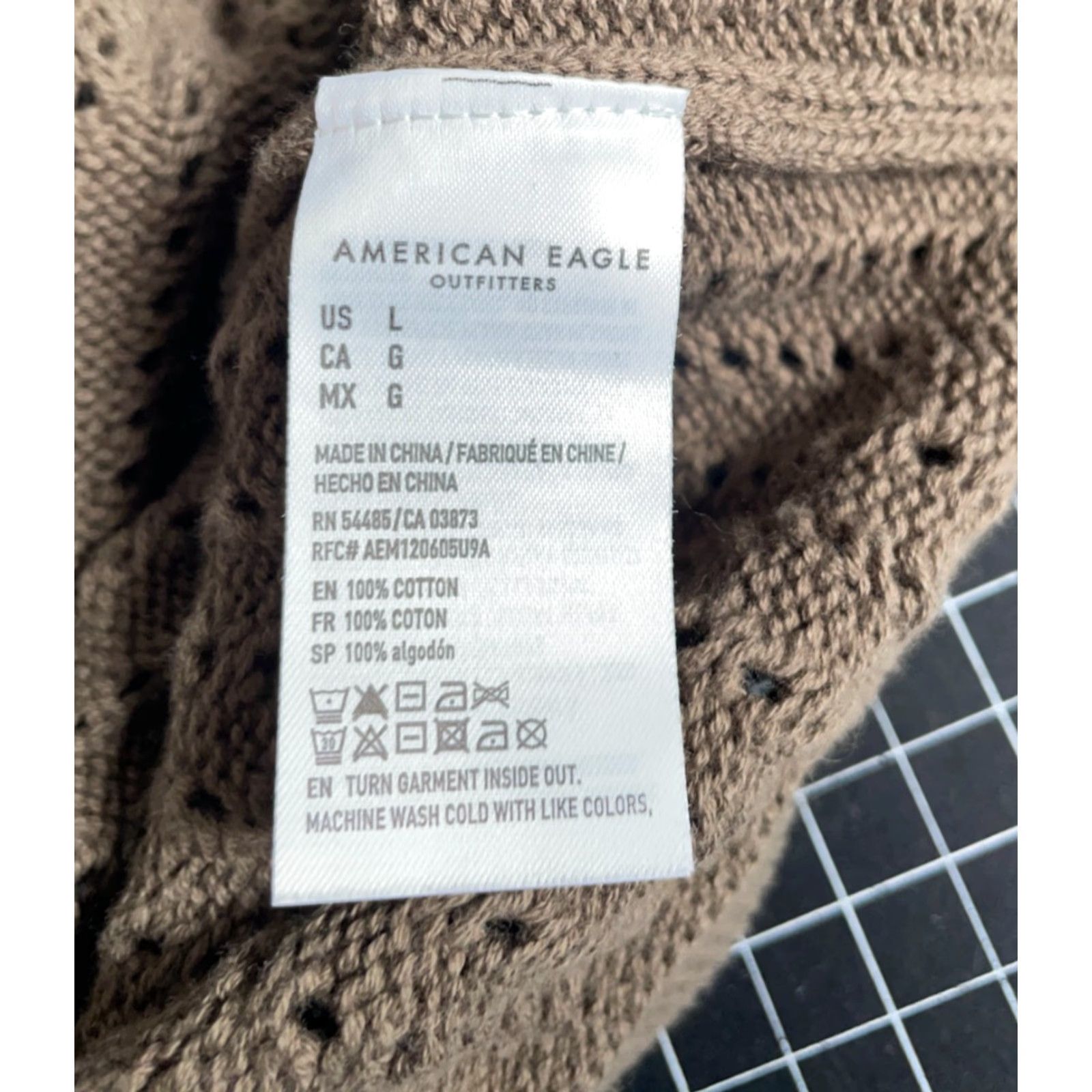 American Eagle Outfitters American Eagle Outfitters Polo Shirt Mens Large Size L Knit Brown Green Johnny Collar 90s Retro Preppy Casual Shirt Size US L / EU 52-54 / 3 - 7 Thumbnail
