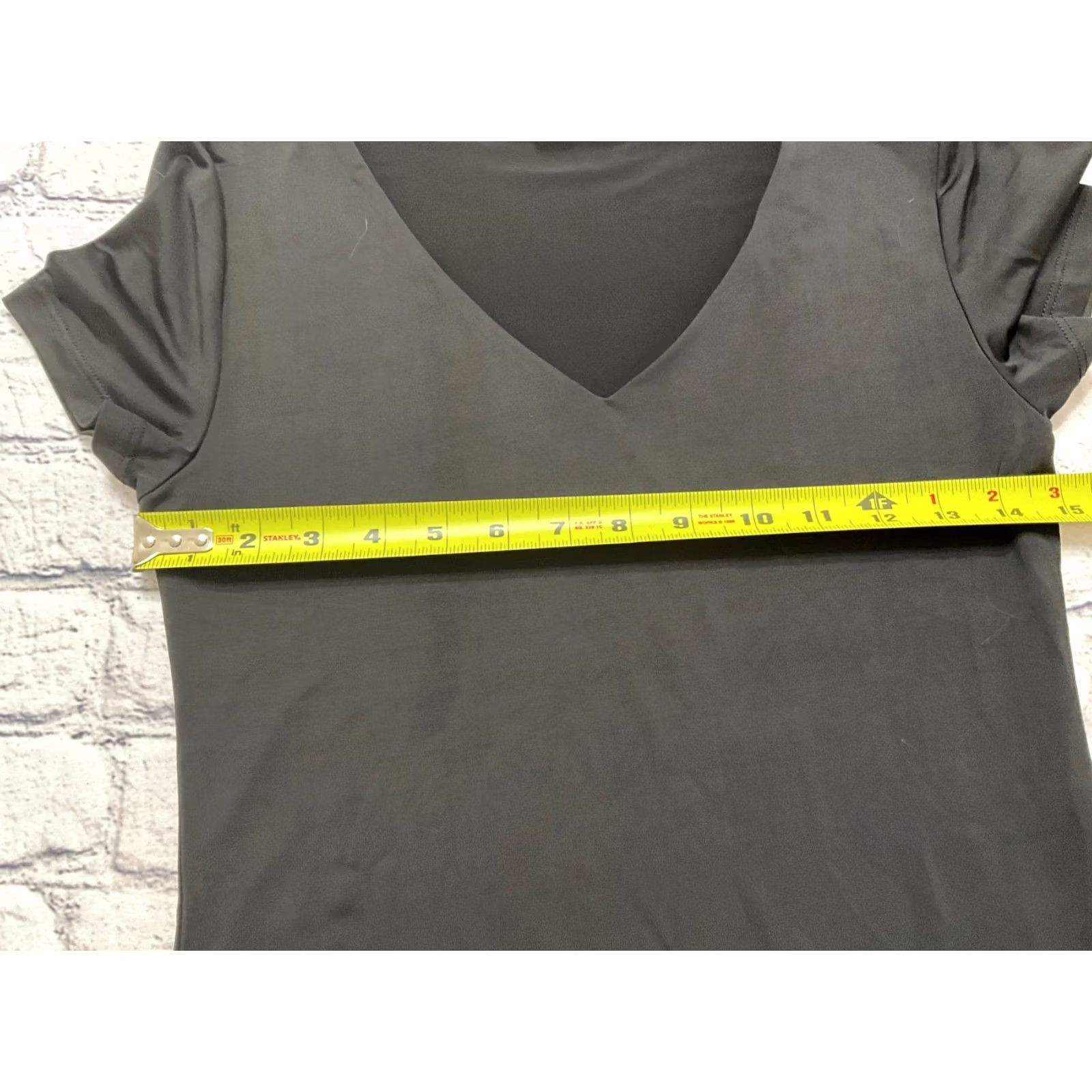 Vintage EDGELY Blouse Top V-Neck Short Sleeve Pullover Black S NWT Womens Shirt Casual Spring Summer Regular Fit Size S / US 4 / IT 40 - 3 Thumbnail