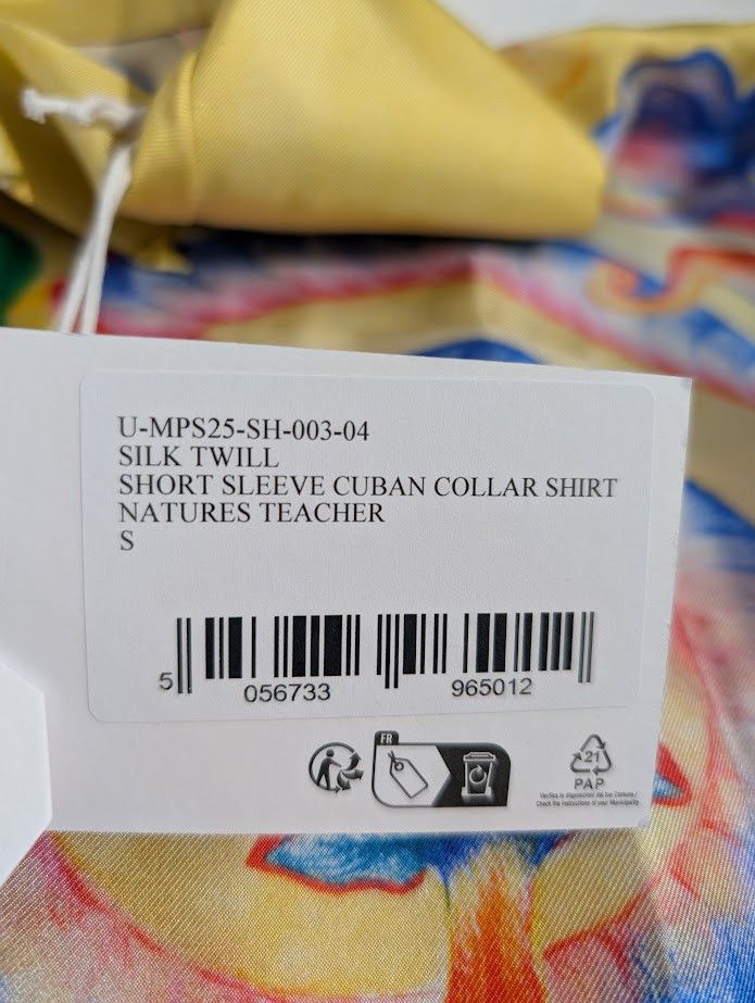 Casablanca o1rshd1 o1in1s0525 Short Sleeve Cuban Collar Short Mushroom Size US S / EU 44-46 / 1 - 14 Thumbnail
