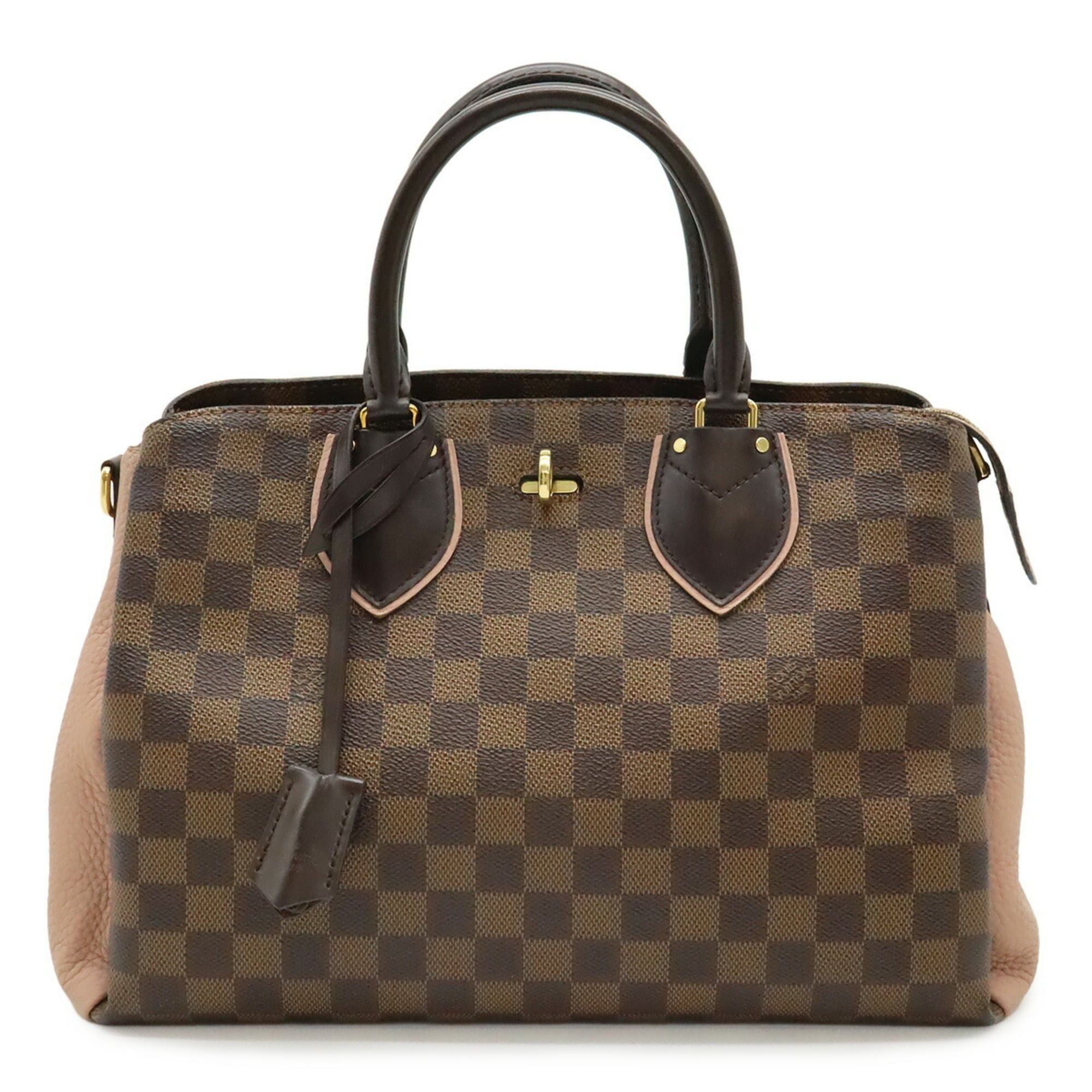 Louis Vuitton LOUIS VUITTON Damier Normandie Handbag Brown Magnolia Pink Shoulder Bag N41488 Size ONE SIZE - 1 Thumbnail