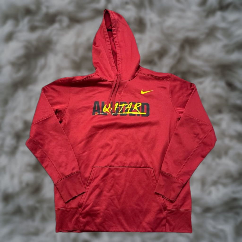 Nike Nike Hoodie Mens XL Maroon Dri Fit Hooded Sweatshirt Pocket Pullover Graphic Print Shoes? Size US XL / EU 56 / 4 - 1 Thumbnail
