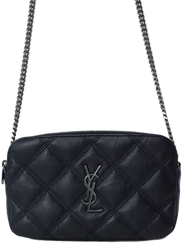 Yves Saint Laurent Yves Saint Laurent Becky Double Zip Pouch Shoulder