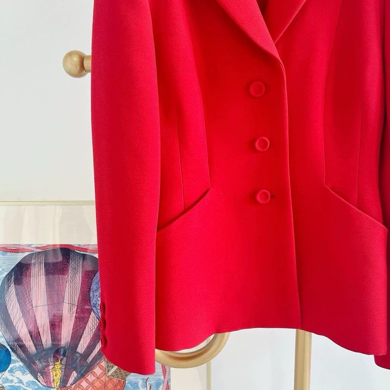 Dior Dior Red wool blend suit Size XS / US 0-2 / IT 36-38 - 4 Thumbnail