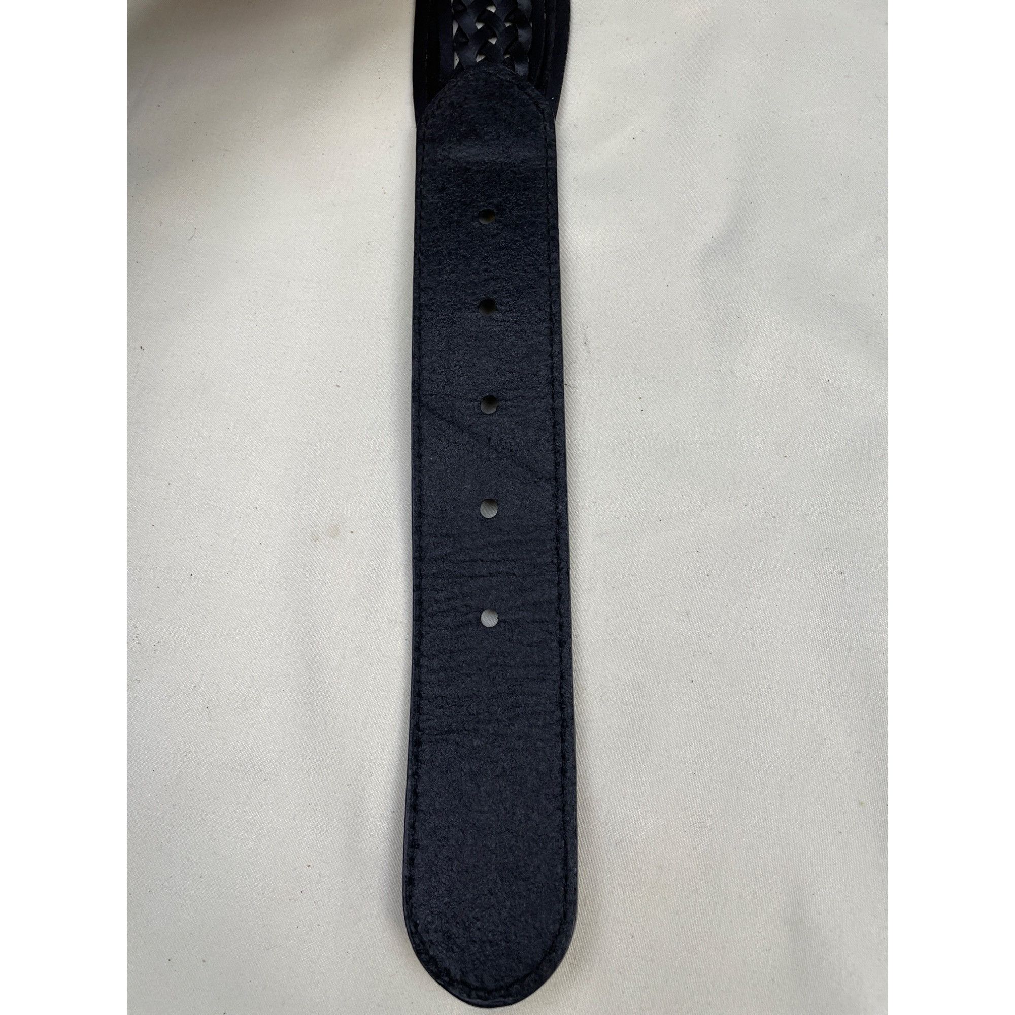 Other Western Women's Belt Black Genuine Leather Braided Size XXL Size ONE SIZE - 5 Thumbnail