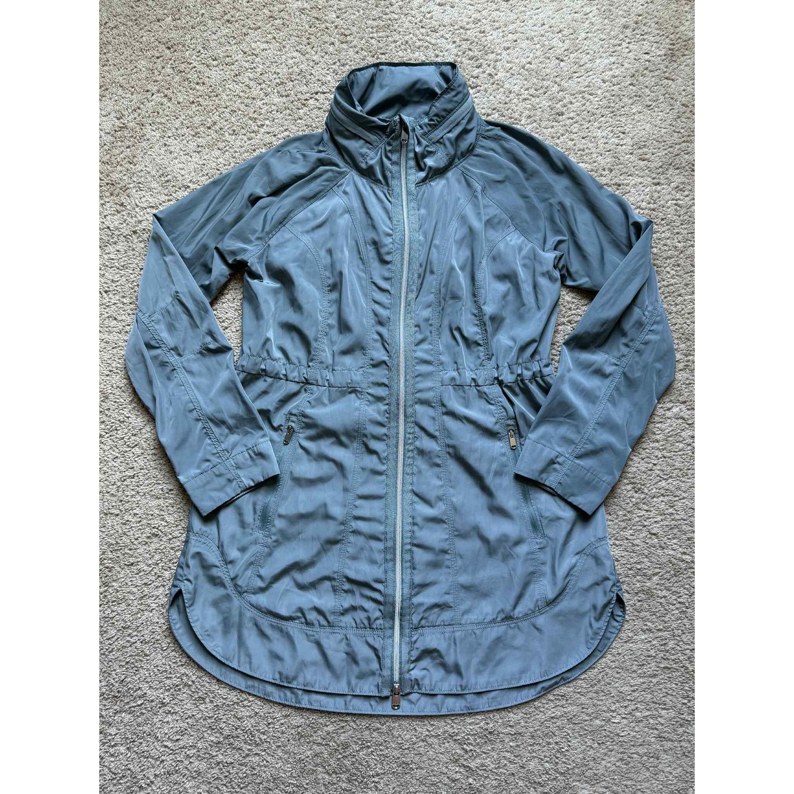 Athleta Athleta Drip Drop Water Repellent Jacket with Hood Grey S Size S / US 4 / IT 40 - 3 Thumbnail