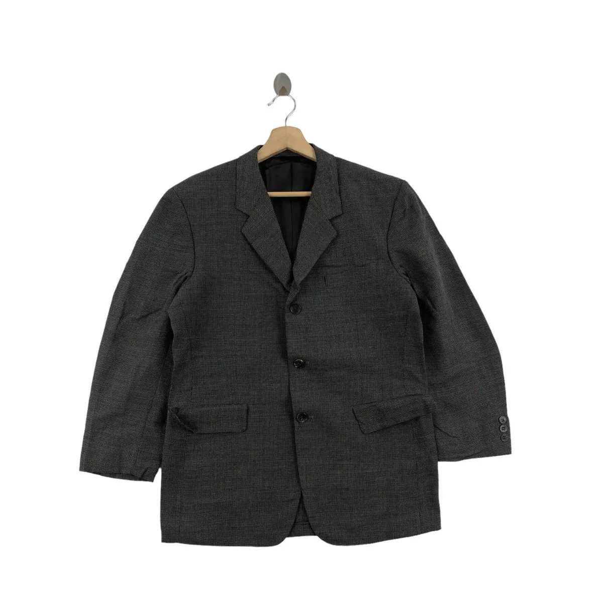 Yohji Yamamoto Vtg 80’ YOHJI YAMAMOTO SIGNATURE Collection Blazer 3 Button Size 38R - 1 Thumbnail