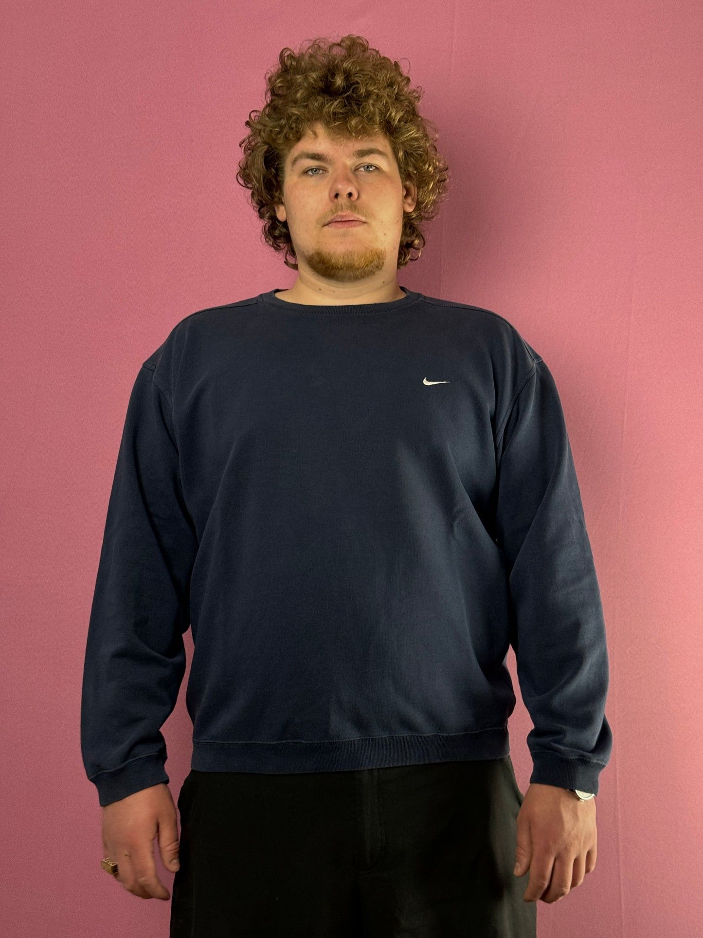 Nike 90s Nike Swoosh Vintage Men's Sweatshirt - XL Size US XL / EU 56 / 4 - 2 Thumbnail