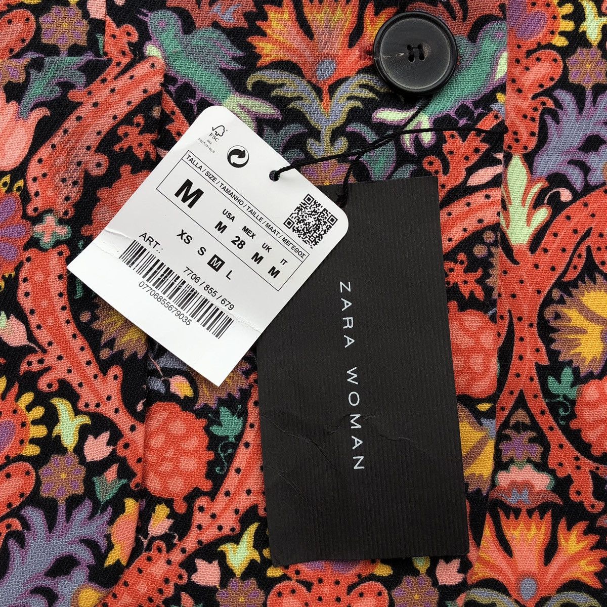 Zara Zara Retro Paisley Blazer For Women Size M / US 6-8 / IT 42-44 - 15 Thumbnail