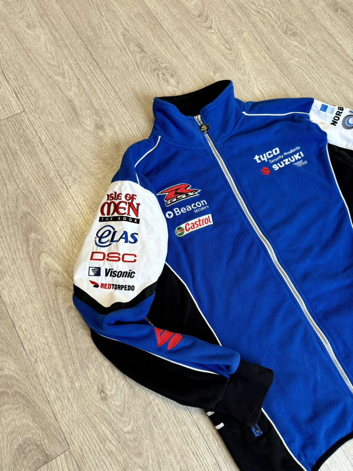 Vintage 🔷Vintage Suzuki Racing Fleece Jacket 90s🔷 Size US S / EU 44-46 / 1 - 2 Thumbnail