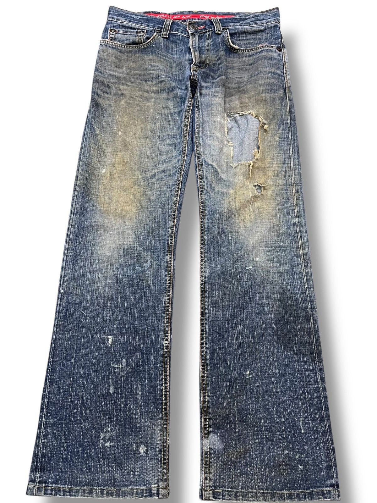 Edwin Vintage Edwin 503 Edge Mudwash Distressed Denim Size US 31 - 1 Thumbnail