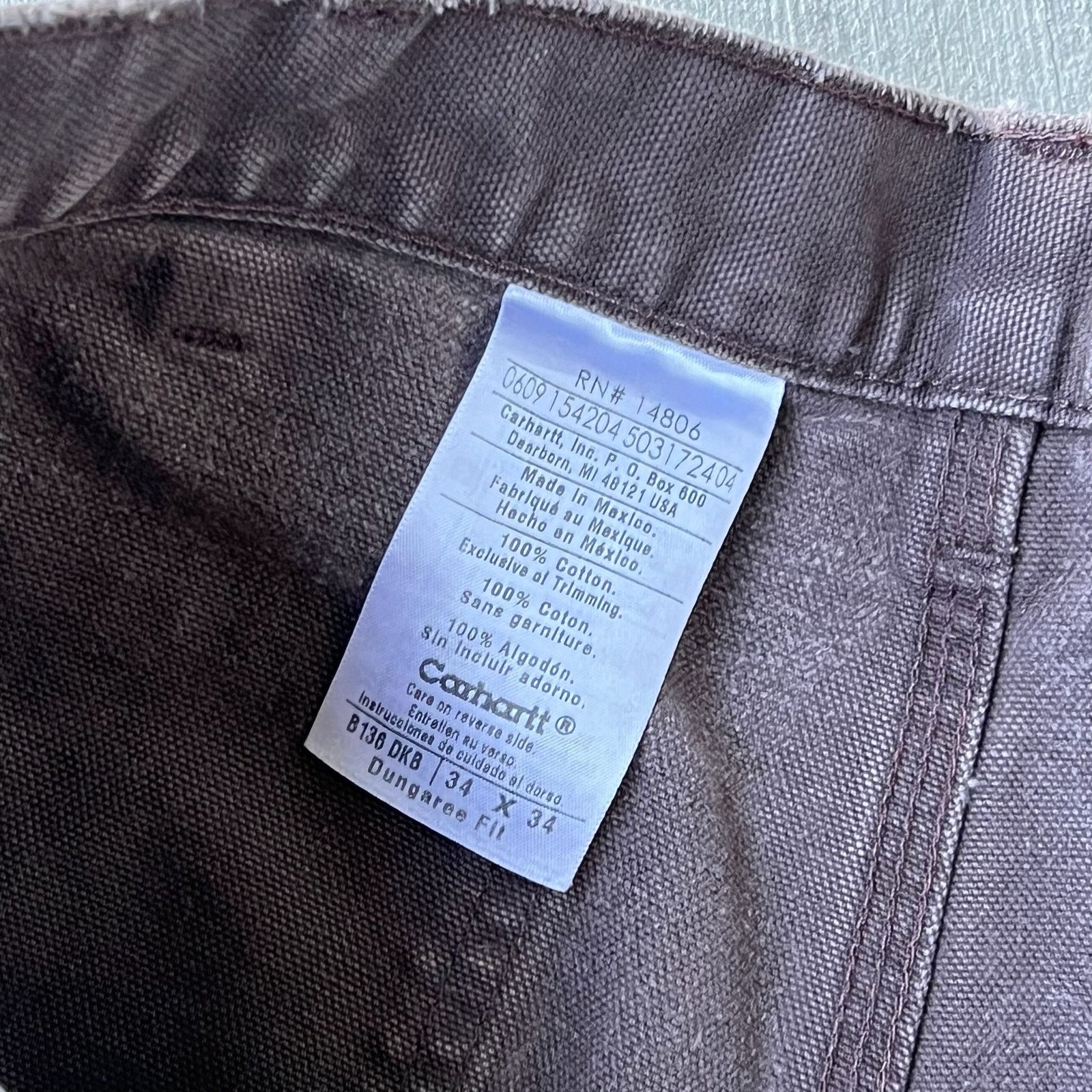 Carhartt × Vintage Carhartt brown double knee work wear carpenter pants Size US 32 / EU 48 - 7 Thumbnail