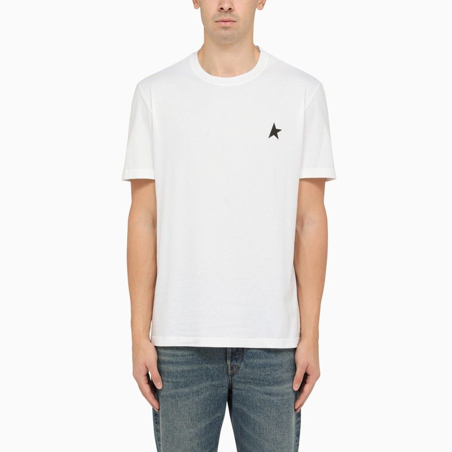 image of Golden Goose O1D2Blof0424 T-Shirt In White, Men's (Size Medium)