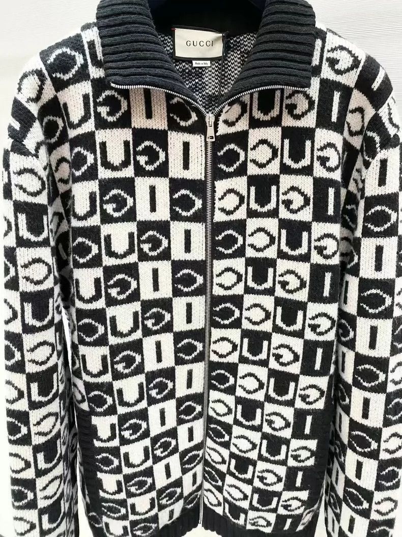 Gucci Gucci Wool Zip Knit Jacket M Size-2506 Size US M / EU 48-50 / 2 - 5 Thumbnail