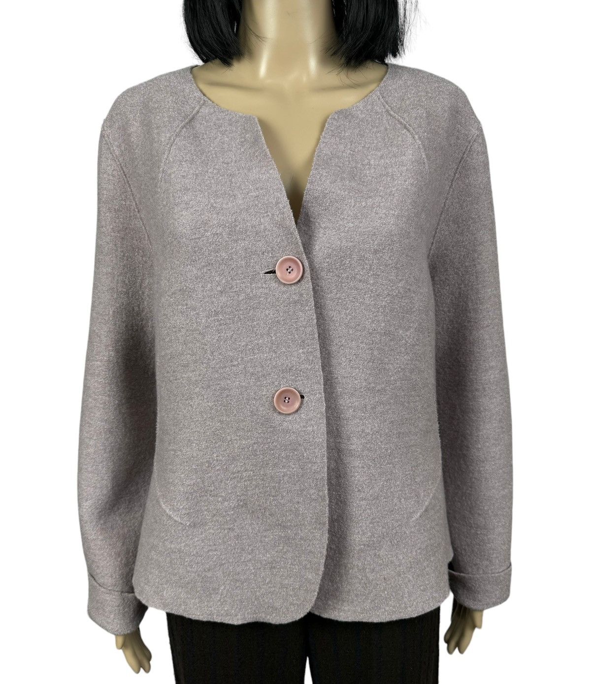 Designer OSKA Wool Knit Jacket size 1 Size S / US 4 / IT 40 - 4 Thumbnail