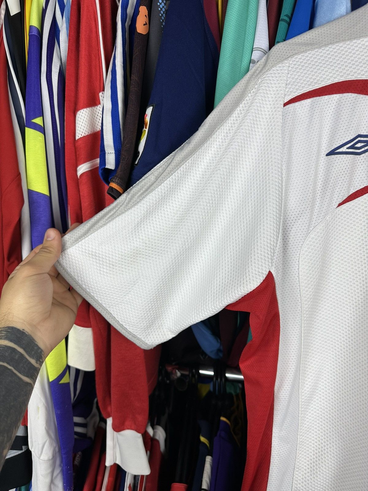 Umbro England 2005 2007 Soccer Football Shirt Jersey Umbro Size US XL / EU 56 / 4 - 5 Thumbnail